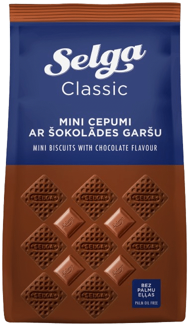 SELGA Chocolate Flavor Mini Cookies 250g