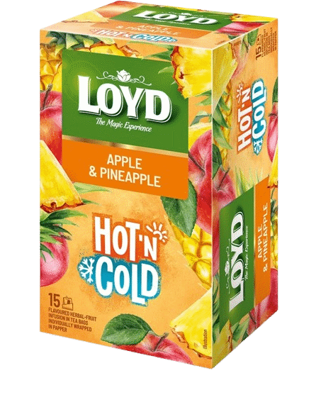 LOYD APPLE & PINEAPPLE Flavor HOT'n COLD Fruit Tea Box 30g 1.05oz