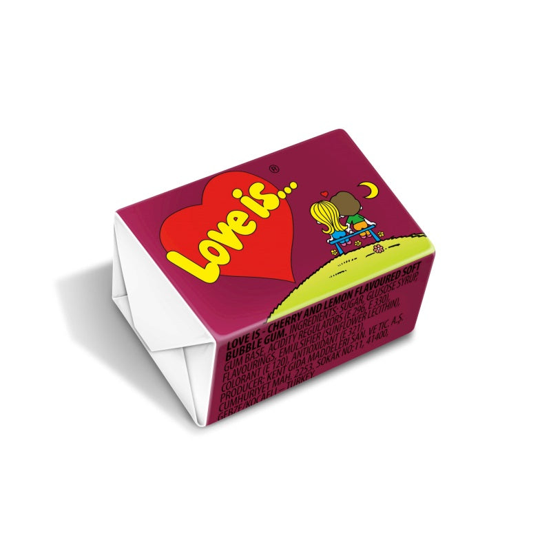 LOVE IS... RED Cherry & Lemon Flavor Bubble Gum