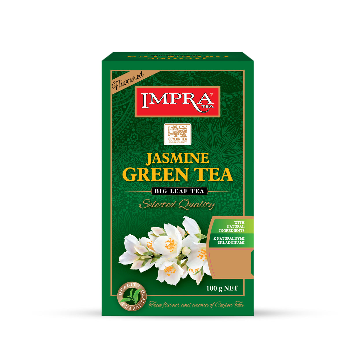 IMPRA JASMINE Big Leaf Loose Green Tea 100g