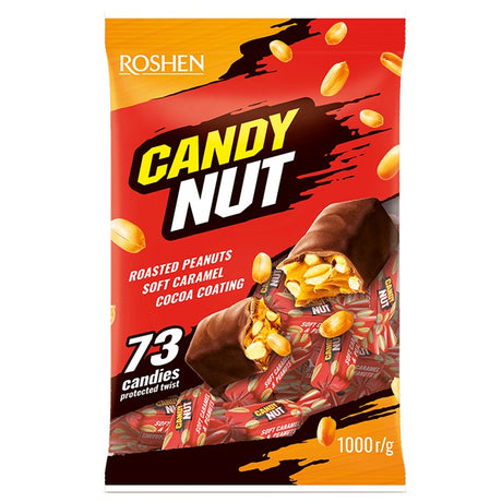 ROSHEN CANDY NUT Caramel & Peanut Chocolate Candies 1kg