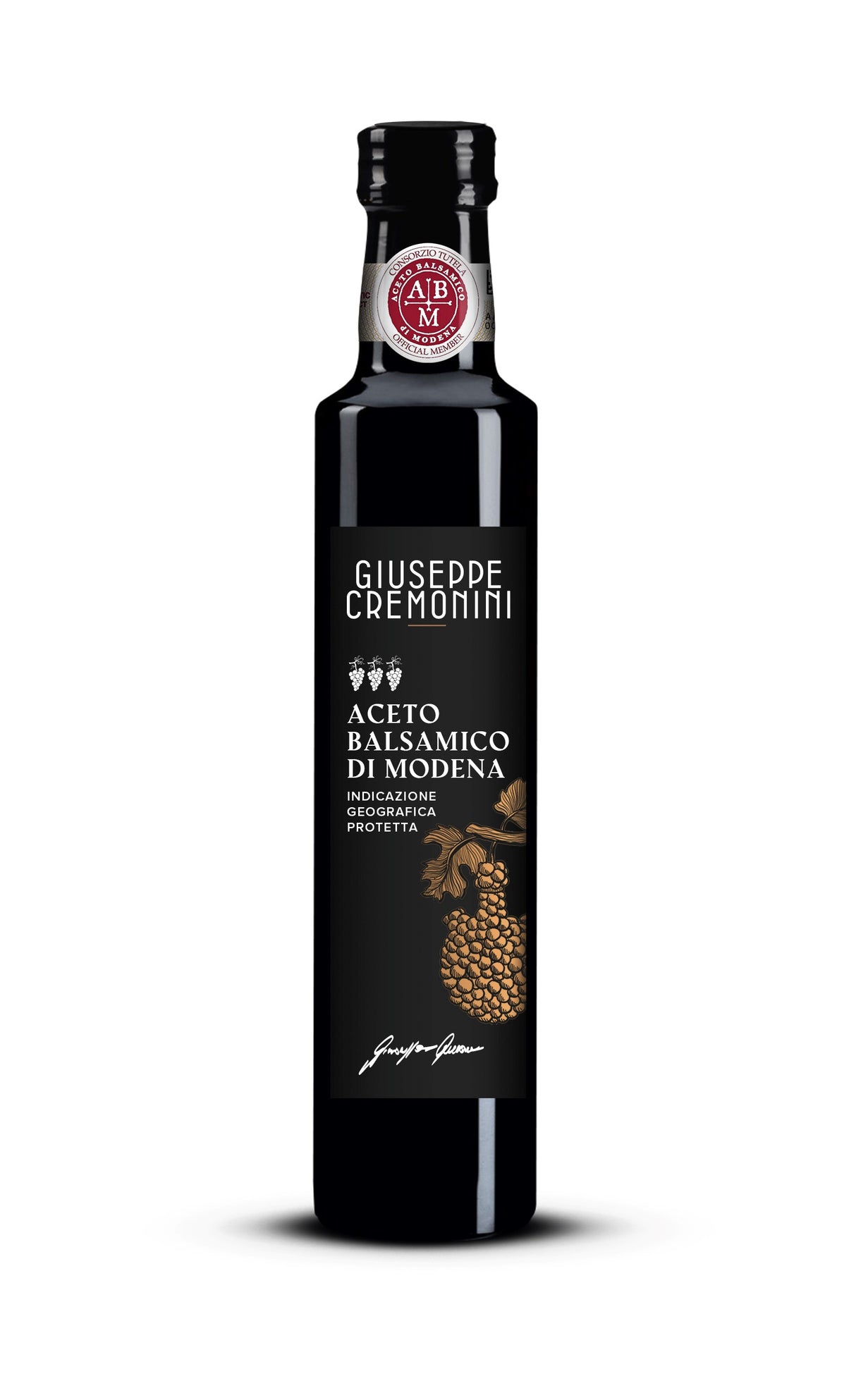 GIUSEPPE CREMONINI 3 Grapes Balsamic Vinegar of Modena 250ml