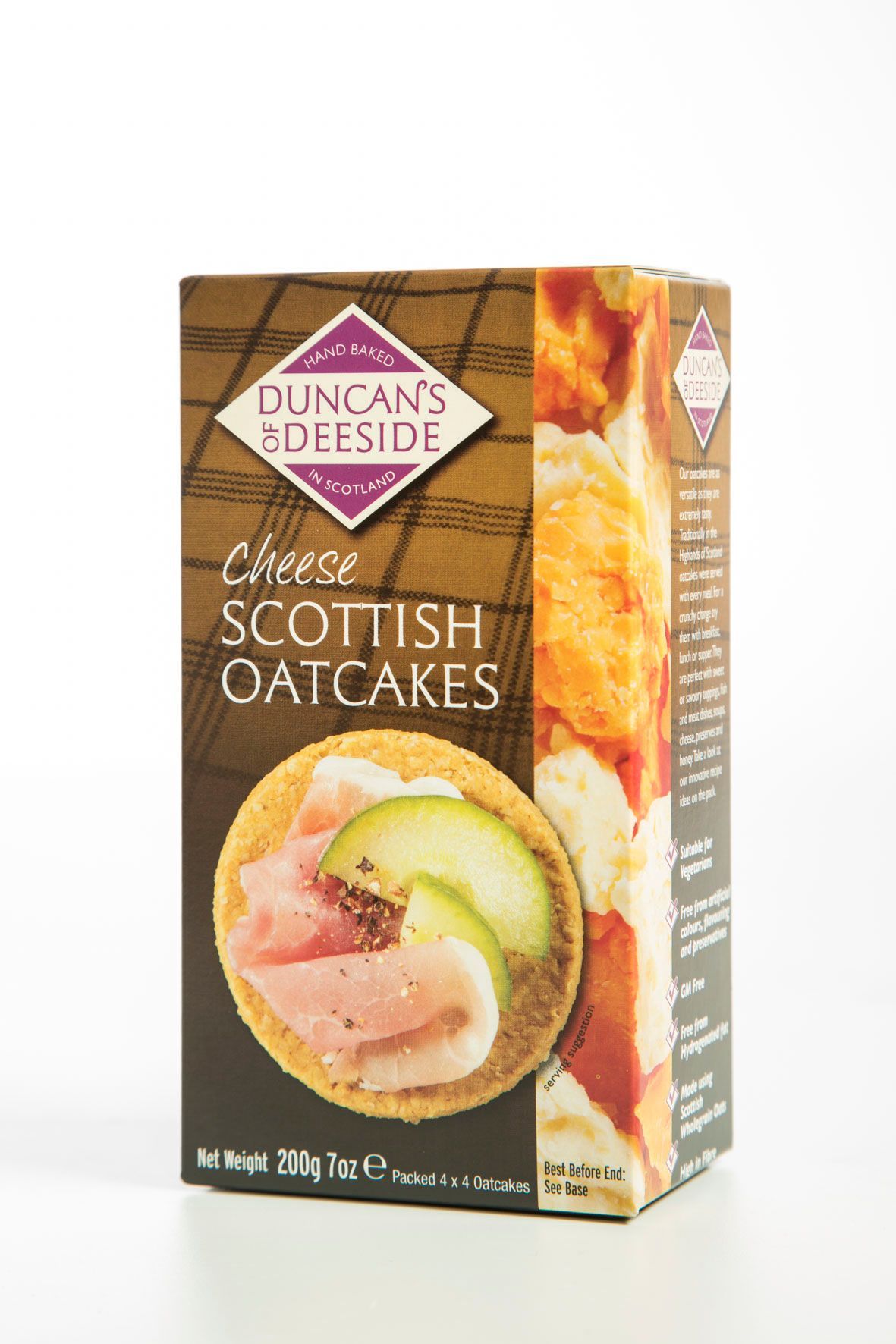 DUNCAN'S of DEESIDE Cheese Flavor Scottish Oatcakes Cookies 200g