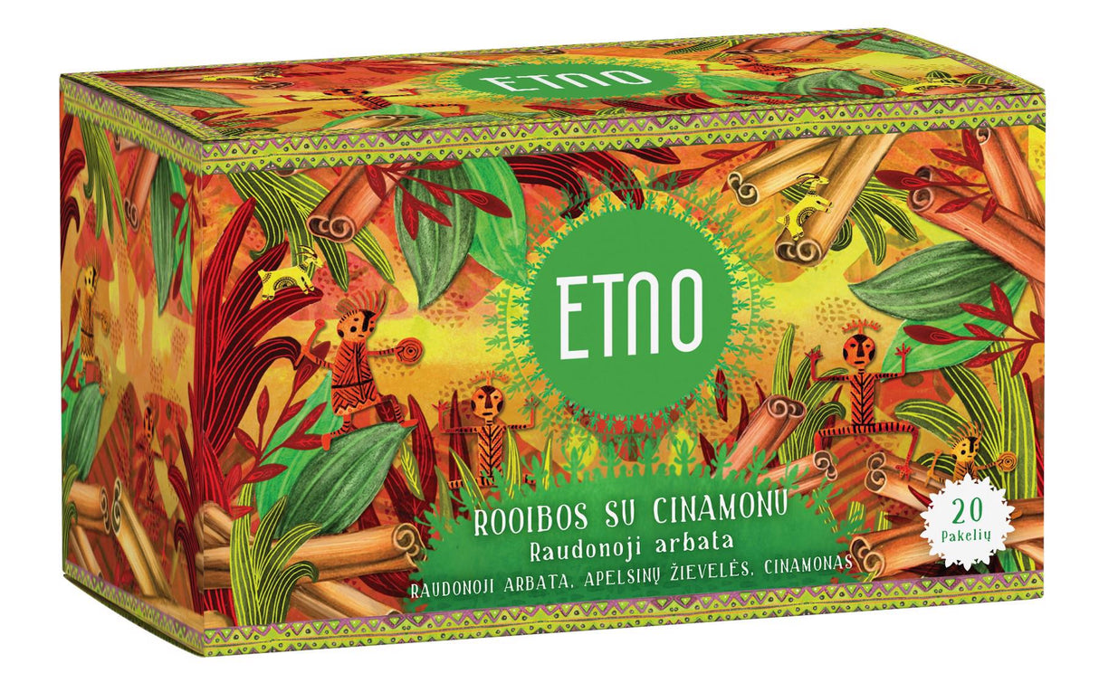 ETNO ROOIBOS Herbal Tea with Orange & Cinnamon 40g