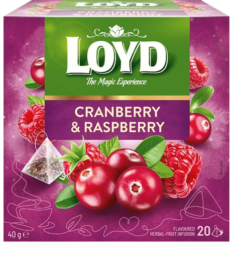 LOYD CRANBERRY & RASPBERRY Flavor Fruit Tea 40g