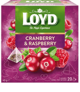LOYD CRANBERRY & RASPBERRY Flavor Fruit Tea 6 x 40g
