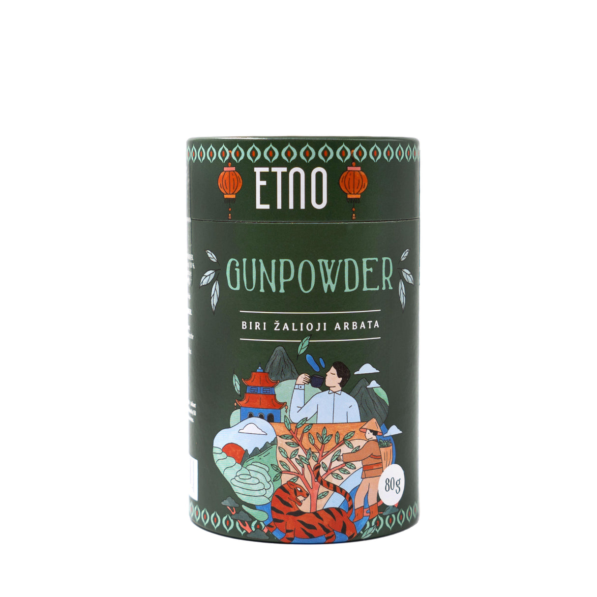 ETNO GUNPOWDER Natural Loose Green Tea 80g