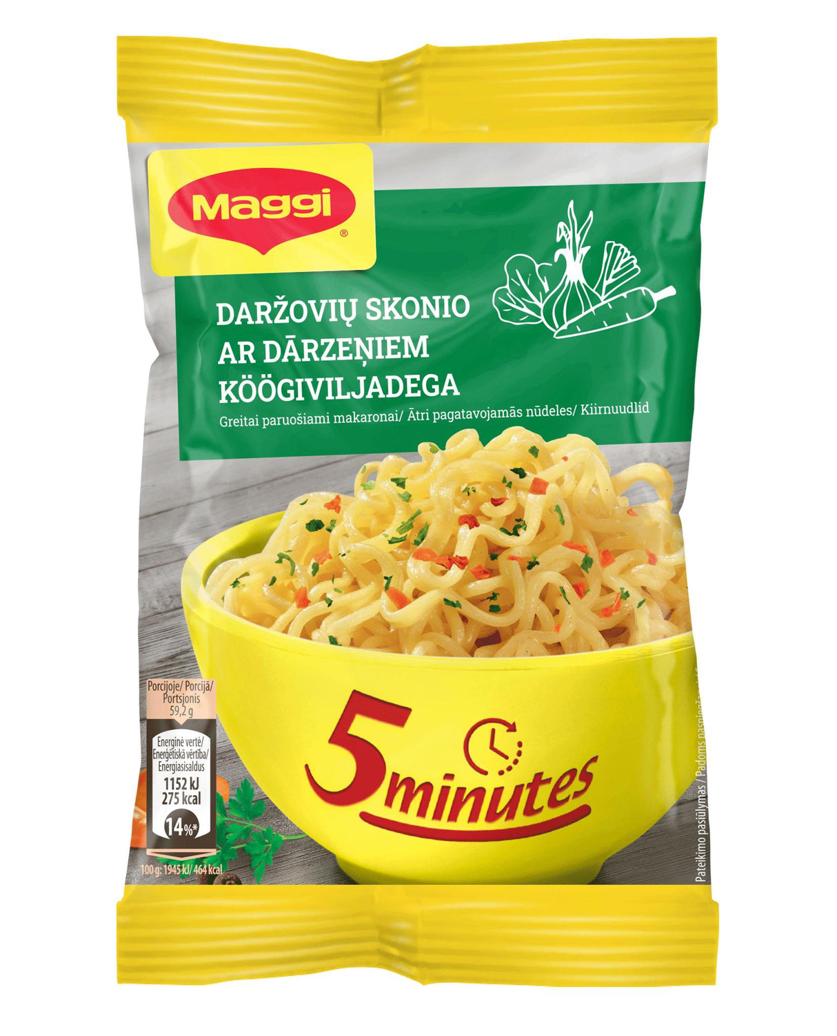 MAGGI VEGETABLE Flavor Instant Noodles 59.2g
