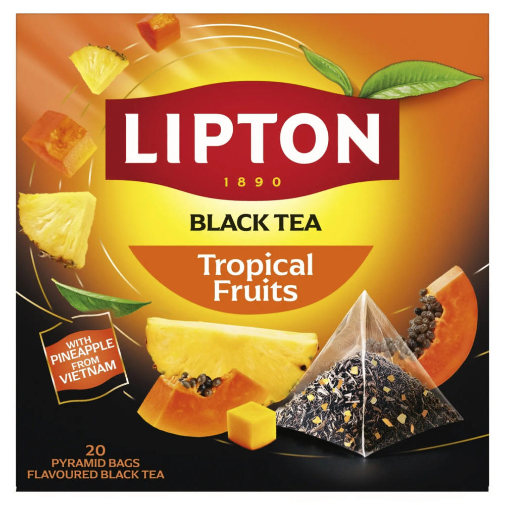 LIPTON Tropical Fruits Flavor Black Tea 34g