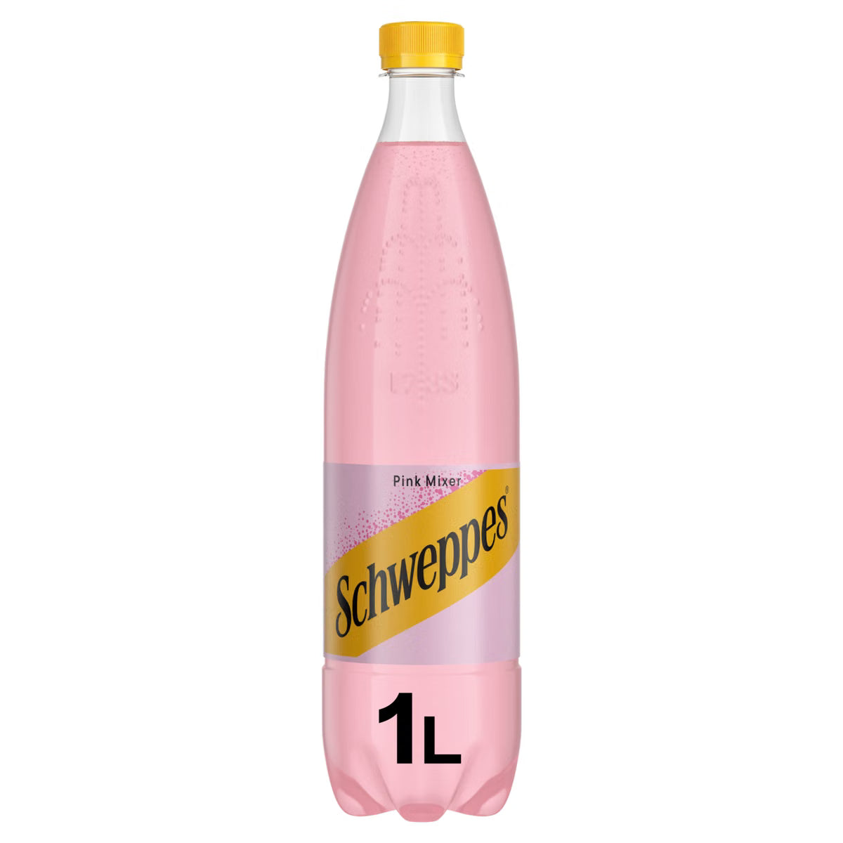 SCHWEPPES PINK MIXER Flavor Sparkling Soft Drink 1L