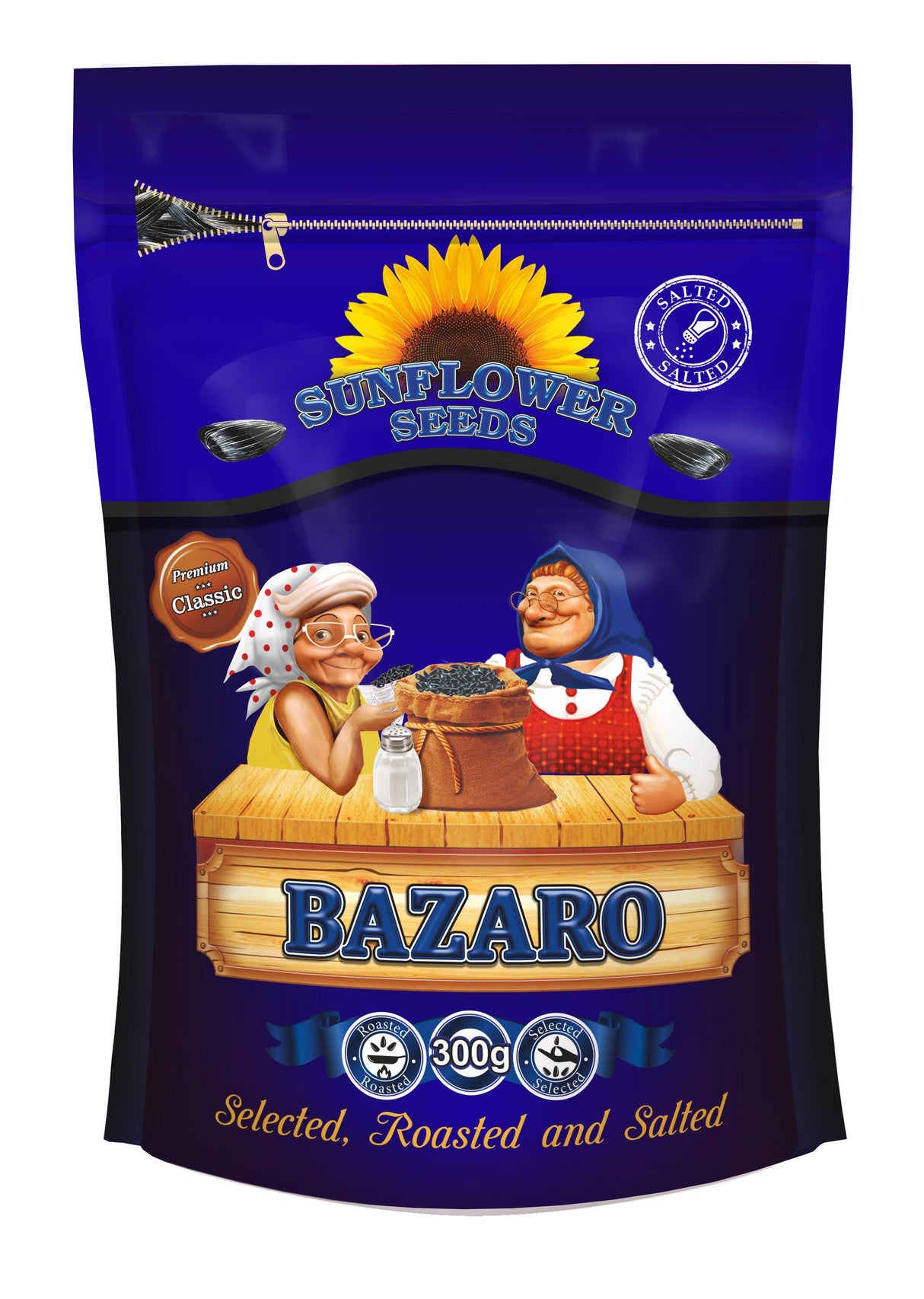 BAZARO Roasted & Salted Sunflower Seeds 300g