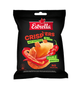 ESTRELLA CRISPERS Hot Paprika & Red Pepper Flavor Peanuts in Crunchy Coating 5 x 140g