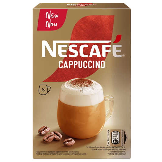 NESCAFE CAPPUCCINO Instant Coffee Drink 8 Stick Box 108g 3.8oz