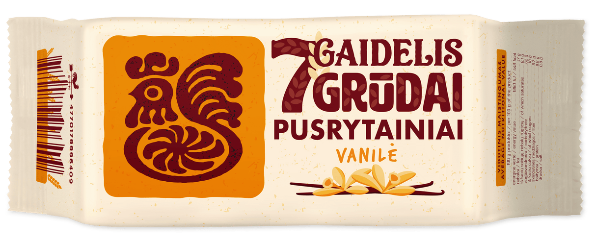 GAIDELIS 7 Grains Cookies with Vanilla 160g