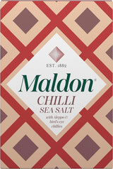 MALDON CHILLI Sea Salt Flakes with Aleppo & Bird's Eye Chillies 100g