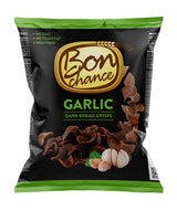 BON CHANCE GARLIC Flavor Baked Dark Bread Crisps Snacks 6 x 120g