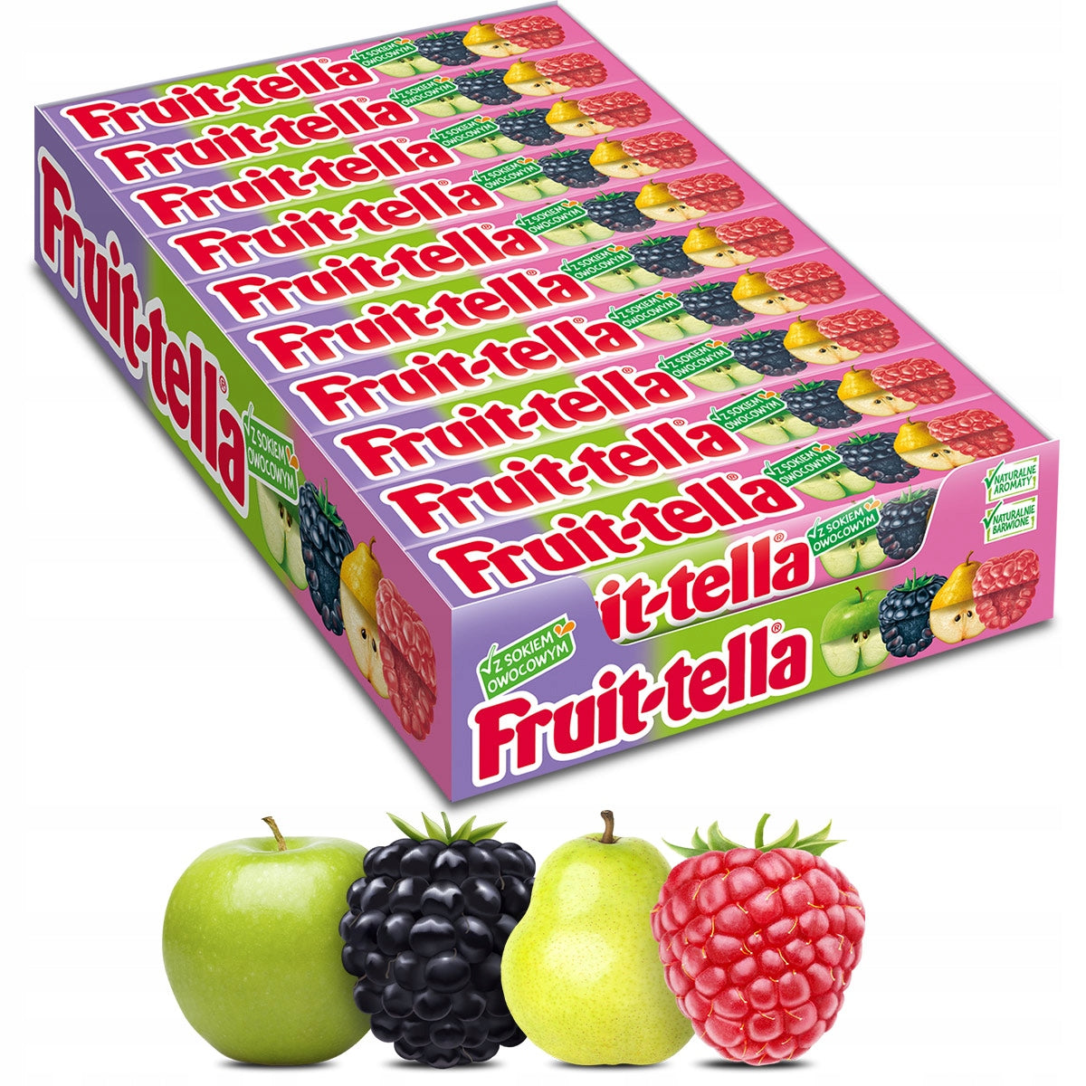 FRUITTELLA Summer Garden Flavor Chewy Candies 20 x 41g