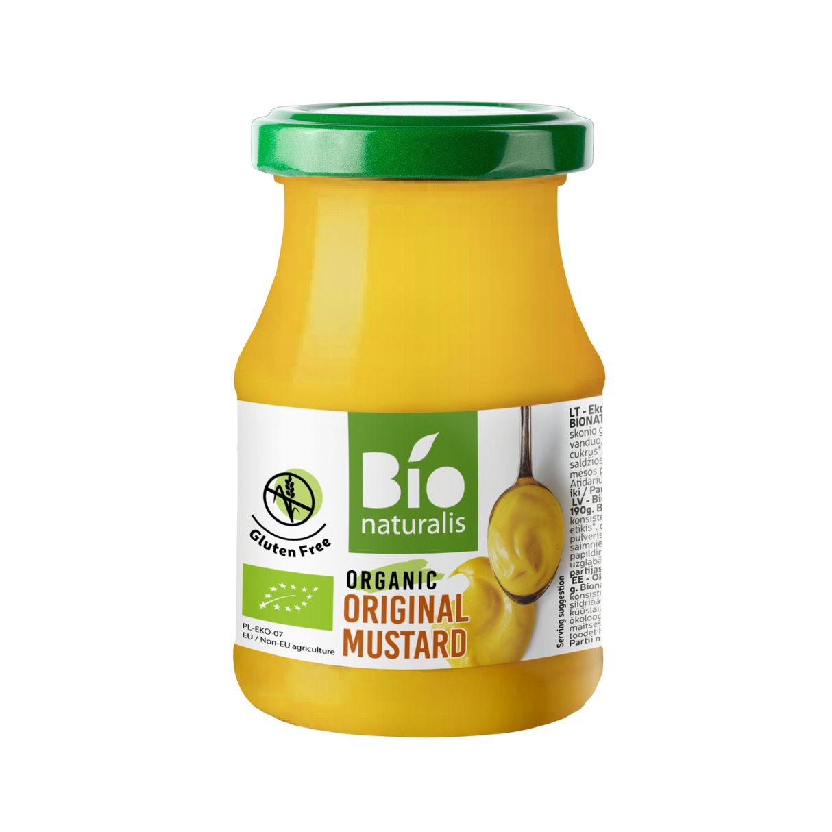 BIO NATURALIS Organic Gluten Free Original Mustard 190g