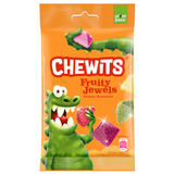 CHEWITS FRUITY JEWELS Sour Fruit Flavor Chewy Gummi Candies 6 x 125g