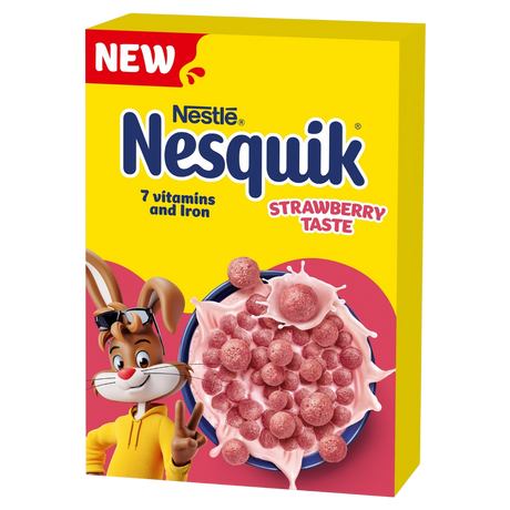 NESTLE NESQUIK Strawberry Flavor Breakfast Cereal 4 x 330g