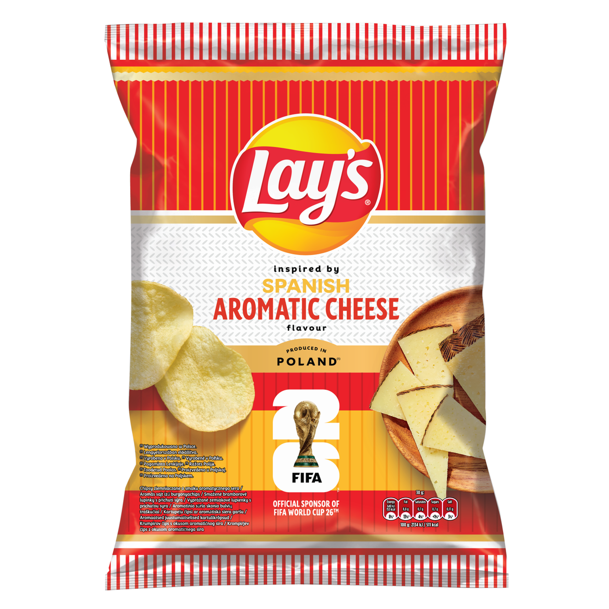 LAYS Spanish Aromatic Cheese Flavor Potato Chips 130g