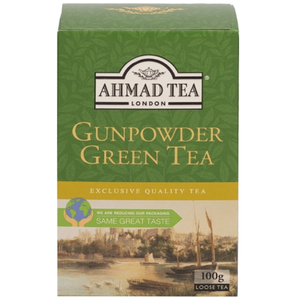 AHMAD TEA Loose Gunpowder Green Tea 100g