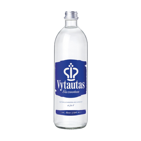 VYTAUTAS Sparkling Natural Mineral Water in Glass Bottle 750ml