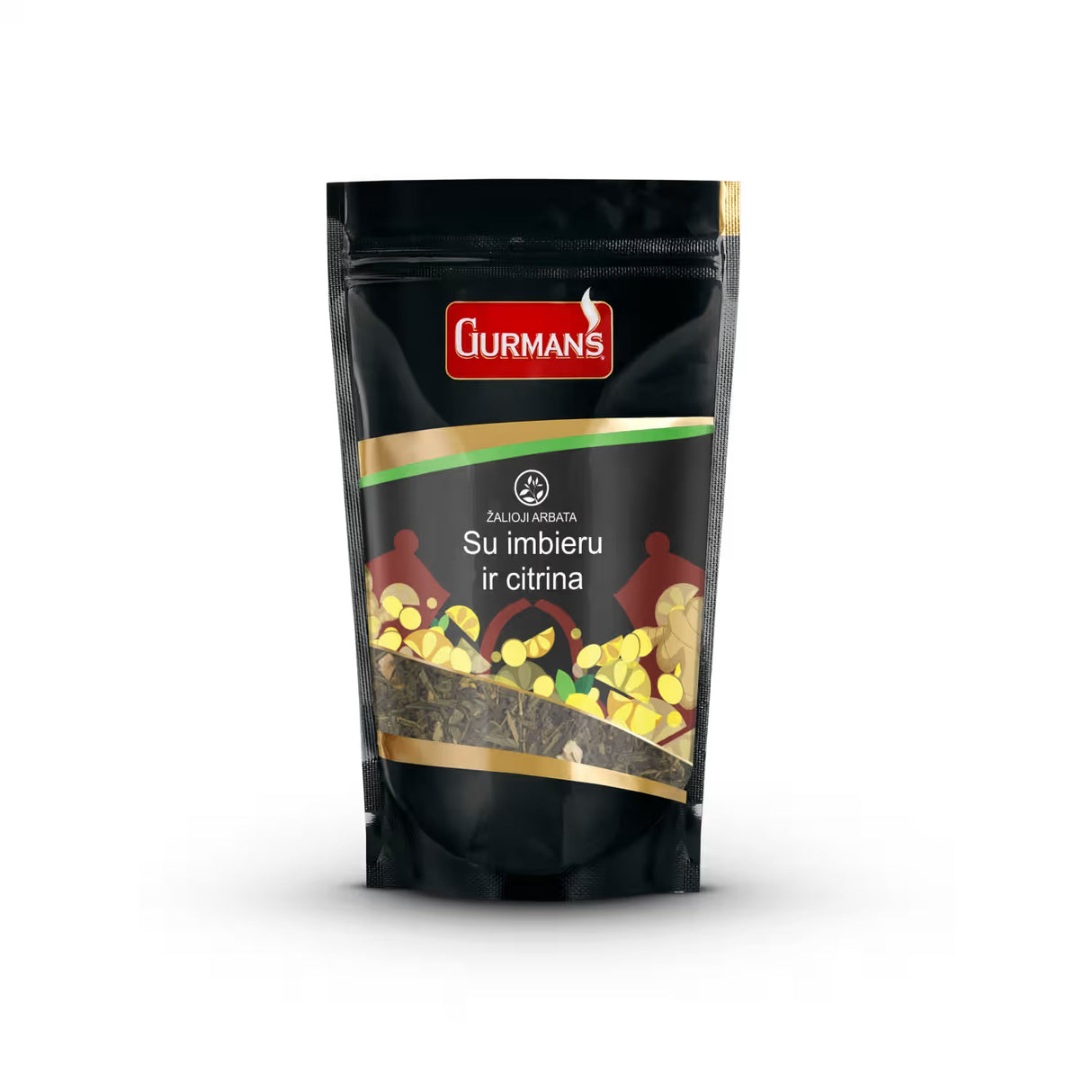 GURMANS Loose Green Tea with Ginger & Lemon 90g
