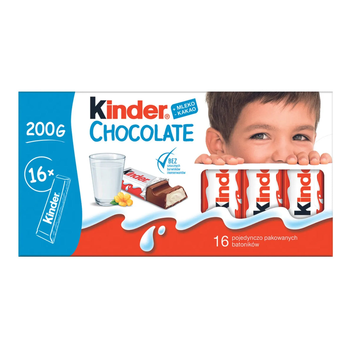 KINDER Milk Chocolate Bars 200g