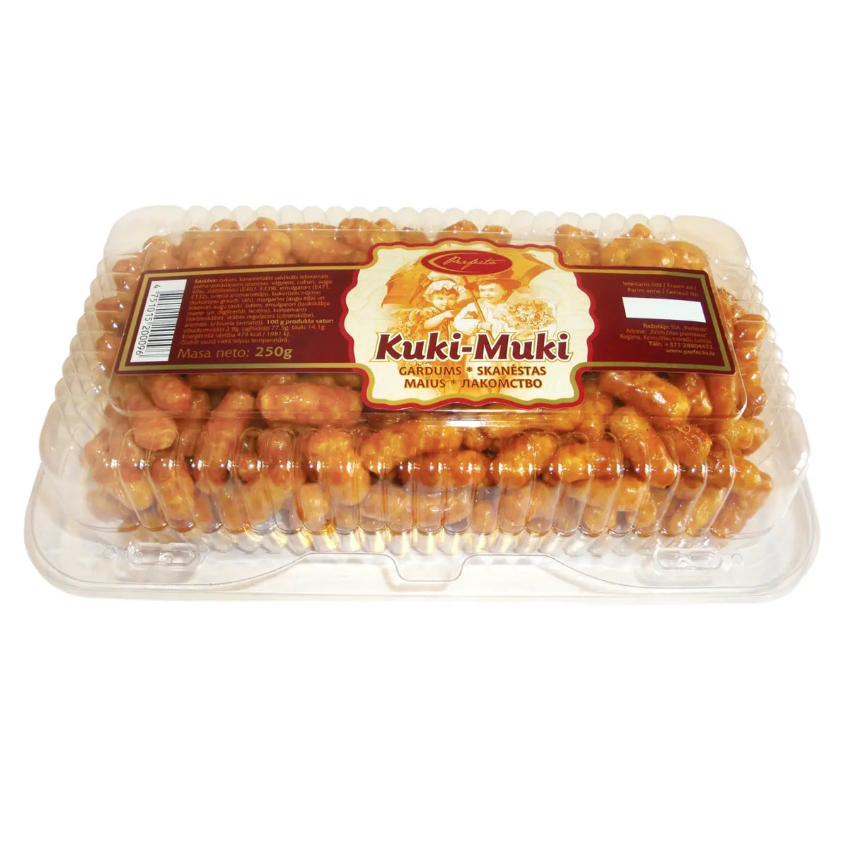 KUKI-MUKI Puffed Corn & Condensed Milk Dessert Cake 250g