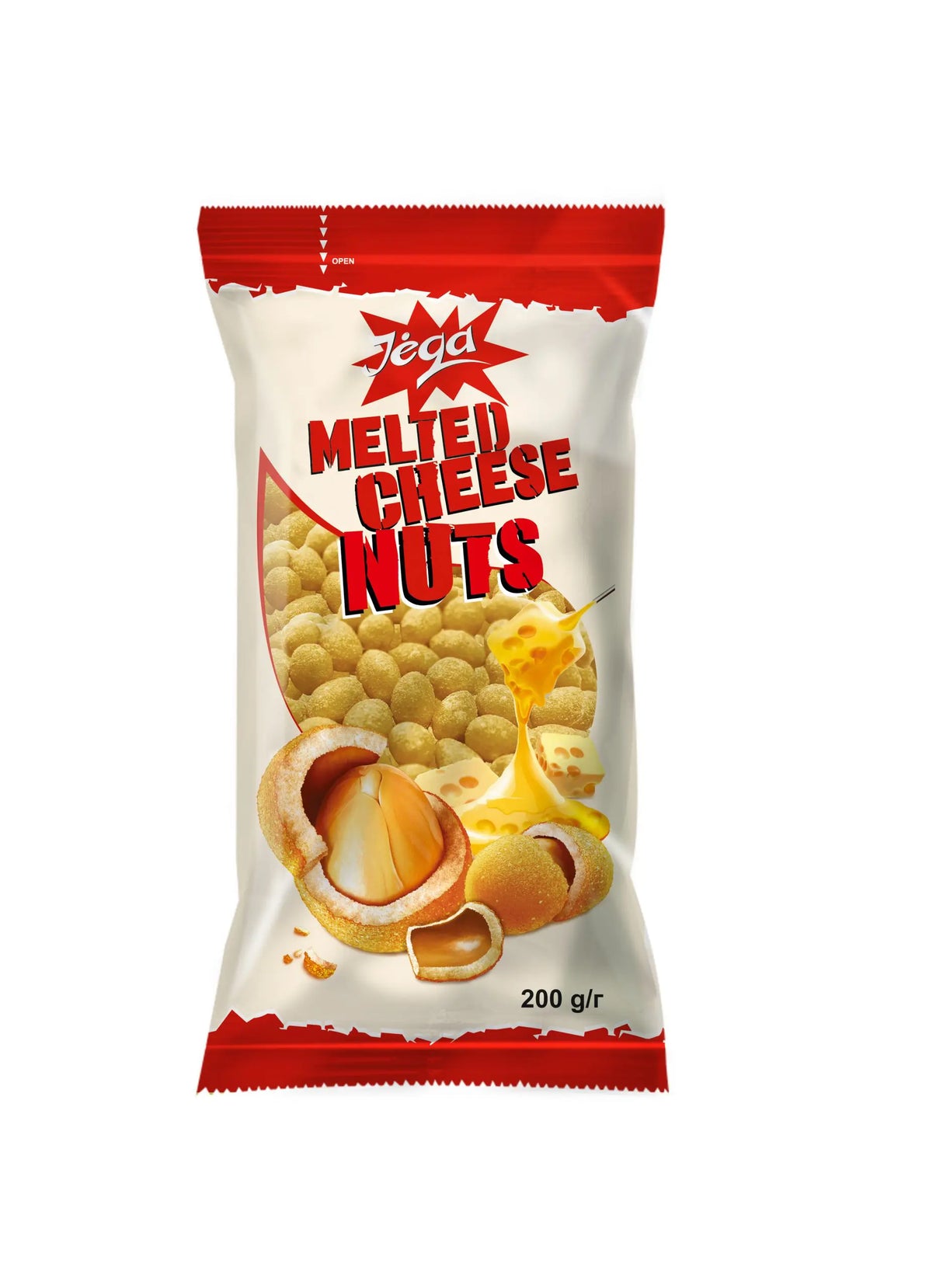 JEGA MELTED CHEESE Flavor Crispy Coated Peanuts 200g