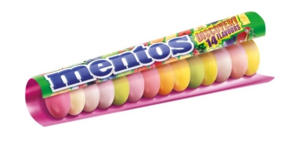 MENTOS DISCOVERY 14 Flavours Chewy Dragee Roll 37.5g