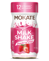 MOKATE MILK SHAKE Mix for Milk Strawberry Delight Flavor 500g 17.6oz