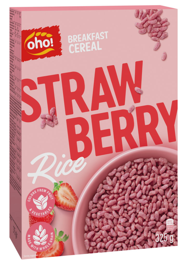 OHO! Strawberry Rice Breakfast Cereal 4 x 325g