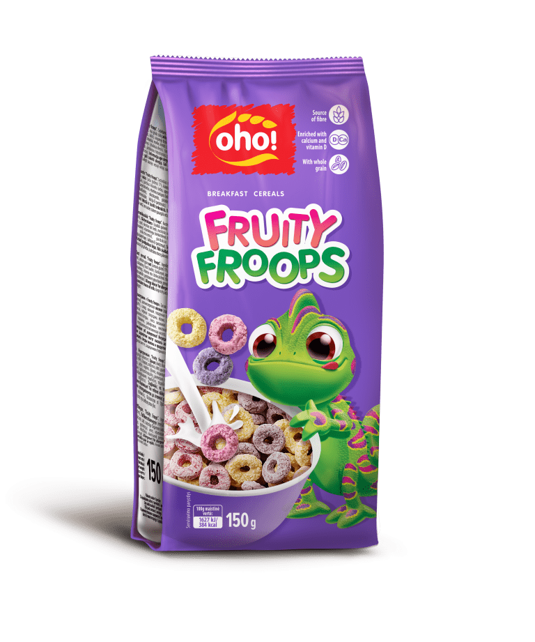 OHO! FRUITY FROOPS Breakfast Cereal 150g