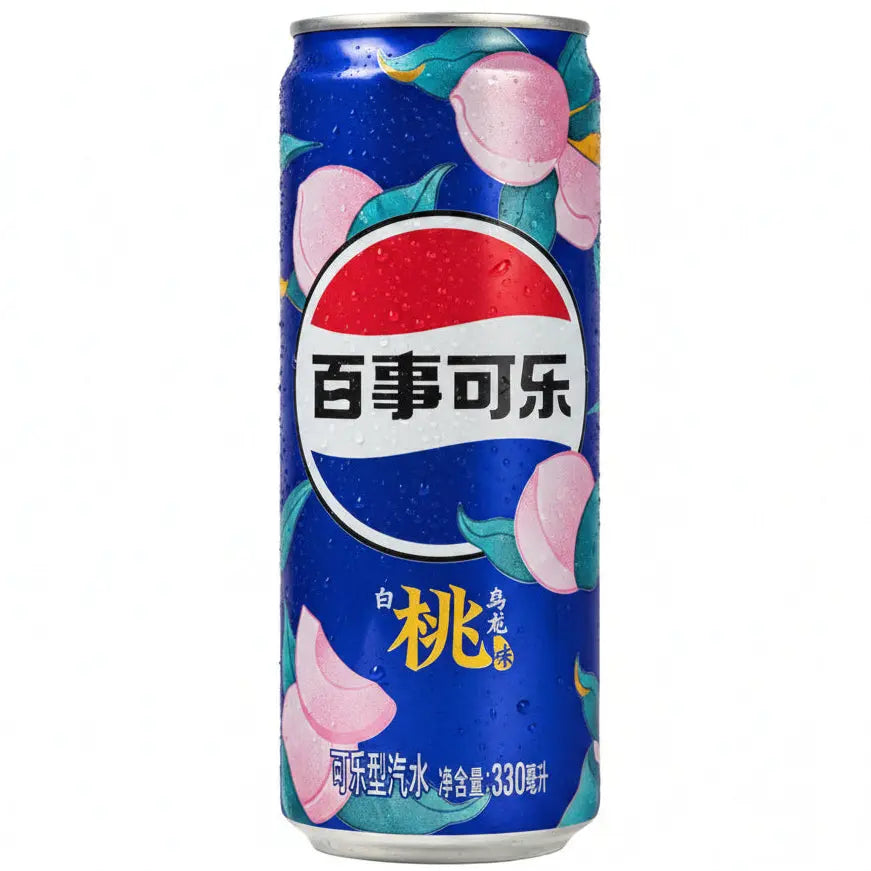 PEPSI PEACH OOLONG Flavor Lemonade Can 330ml