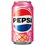 PEPSI Cherry & Vanilla + Raspberry Ripple Ice Cream Flavors Lemonade Bundle 2 x 330ml