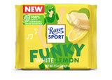 RITTER SPORT FUNKY WHITE LEMON Chocolate Bars 4 x 100g 3.5oz