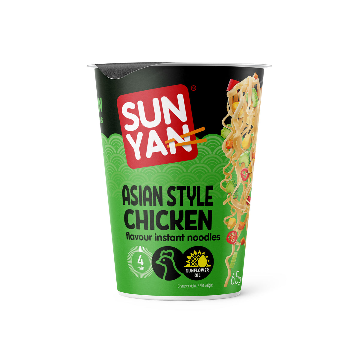 Sunyan SUN YAN ASIAN CHICKEN Flavor Instant Ramen 65g – Tom's Grocery