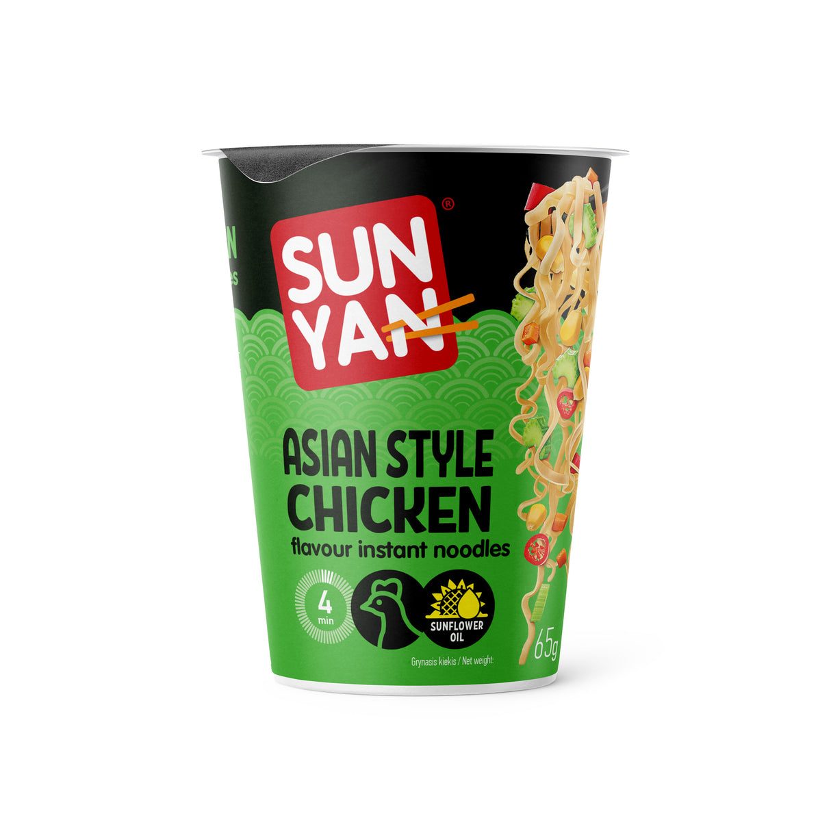 SUN YAN ASIAN CHICKEN Flavor Instant Ramen 65g
