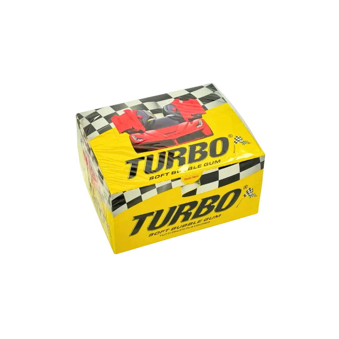 TURBO Bubble Gum Tutti Frutti Flavor (100 gums box)