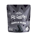 STAR CANDIES Freeze Dried Ice Cream Vanilla Black Flavor 12 x 16g