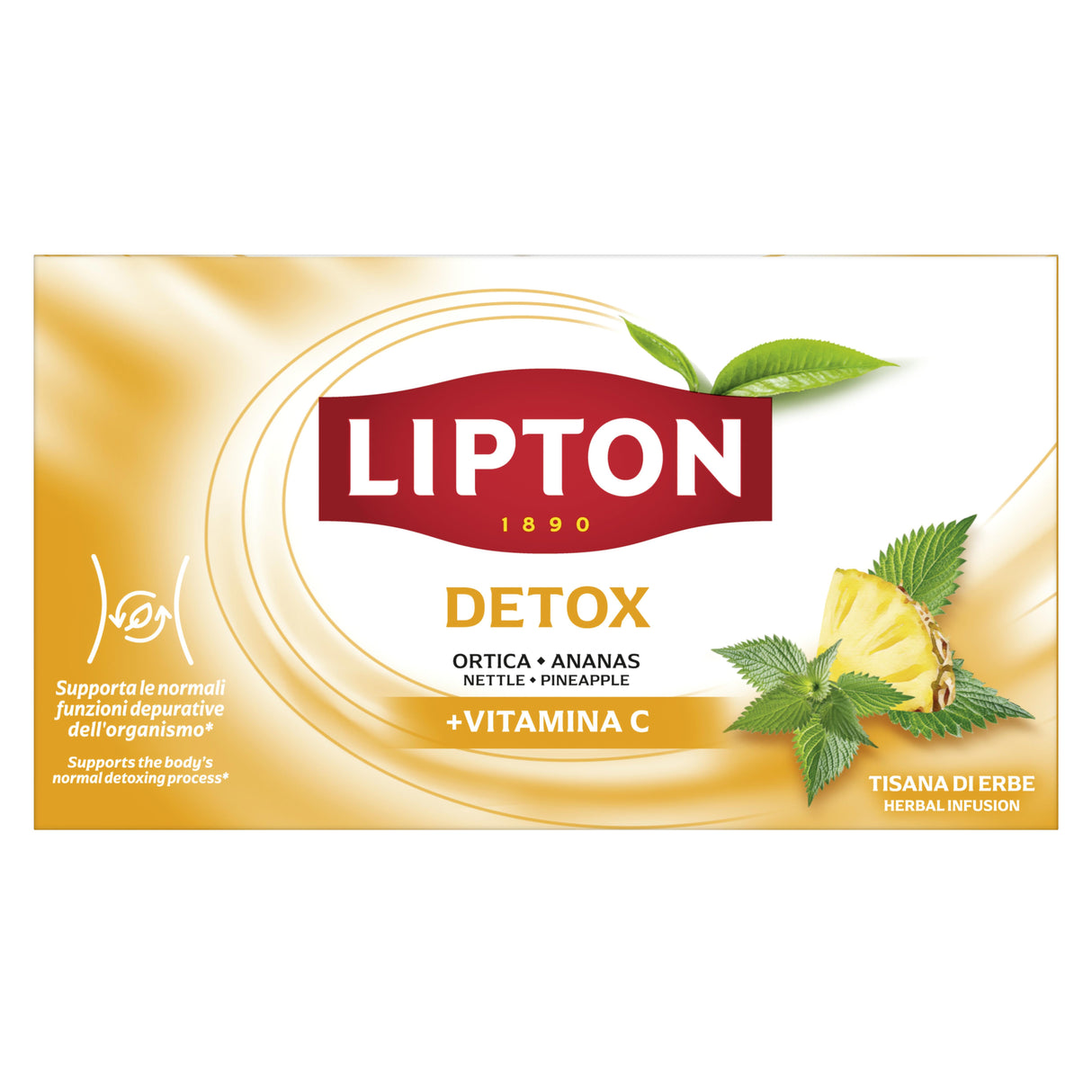 LIPTON DETOX Herbal Tea with Nettle & Pineapple + Vitamin C 32.3g