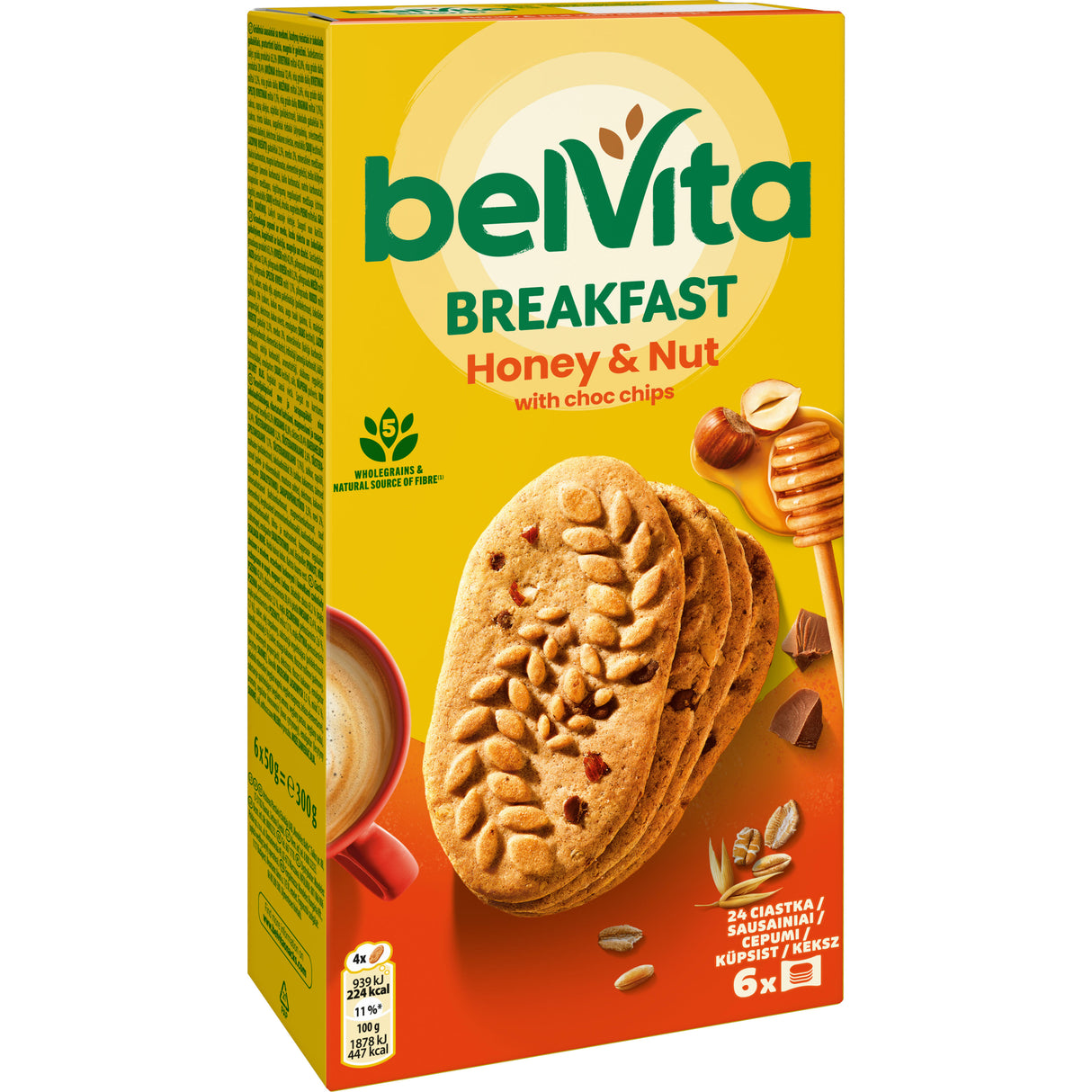 BELVITA Honey & Nut Flavor Wholegrain Breakfast Cookies 300g