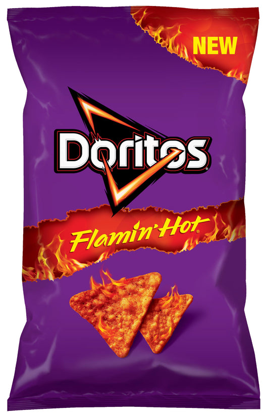 DORITOS Flamin Hot Flavor Corn Chips Snacks Big Pack 75g 2.65oz