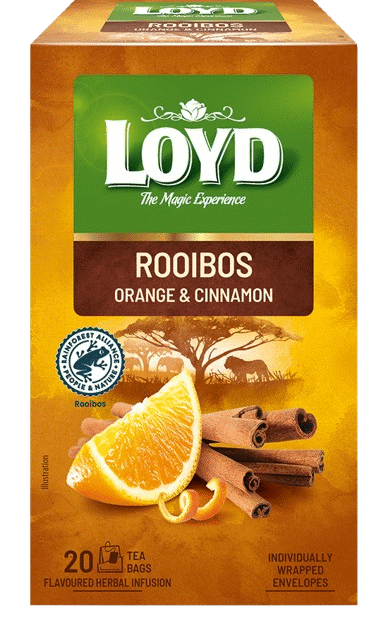 LOYD ROOIBOS ORANGE & CINNAMON Flavor Herbal Tea 10 x 40g