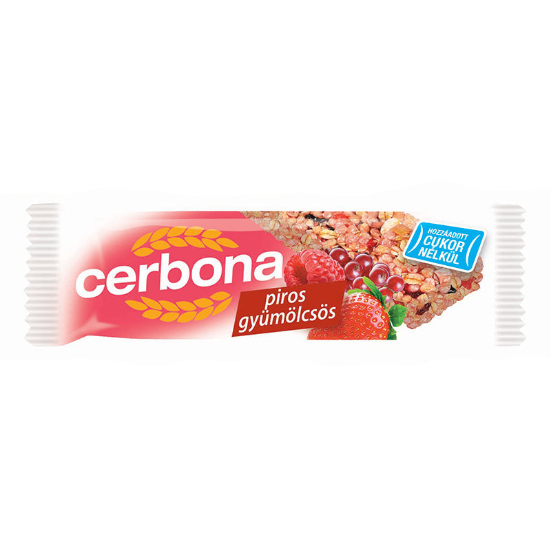 CERBONA Red Fruits Flavor Cereal Bar 20g