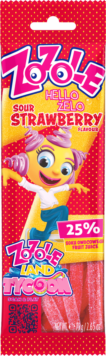 ZOZOLE Hello Zelo Sour Strawberry Flavor Gummi Candy 75g – Tom's Grocery