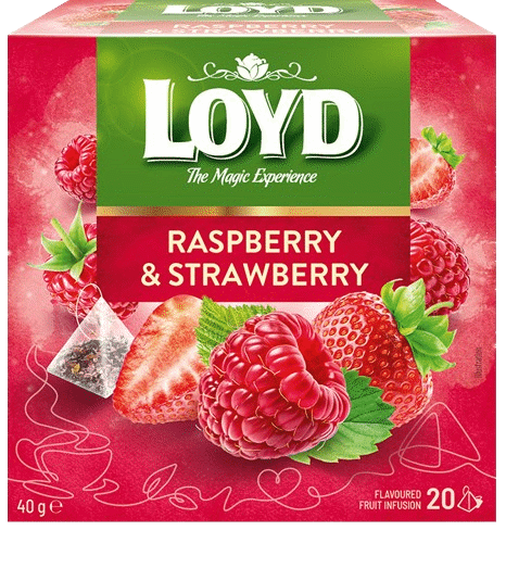 LOYD RASPBERRY & STRAWBERRY Flavor Fruit Tea 40g