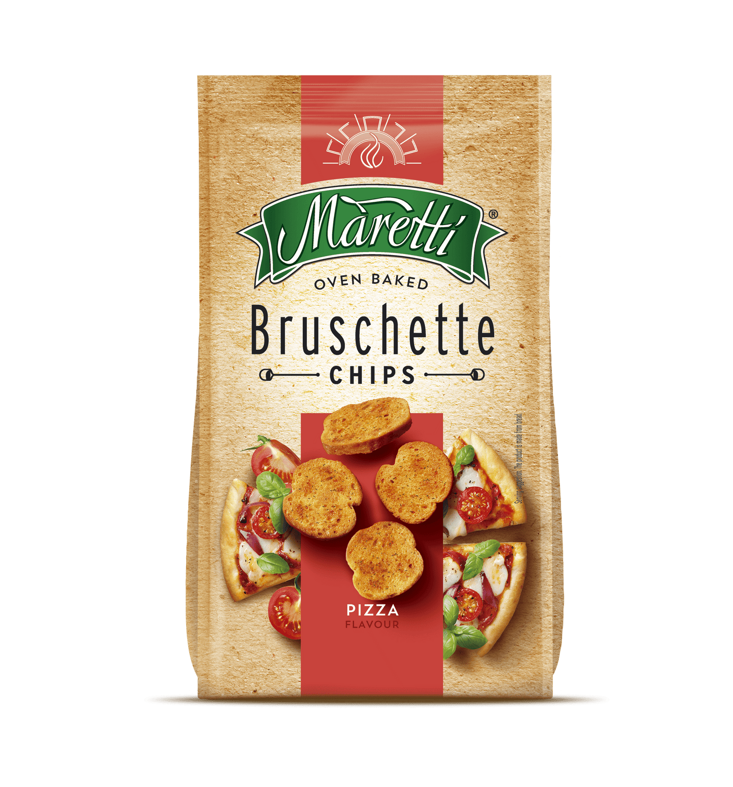 MARETTI Oven Baked Bruchette Chips Pizza Flavor 70g 2.46oz
